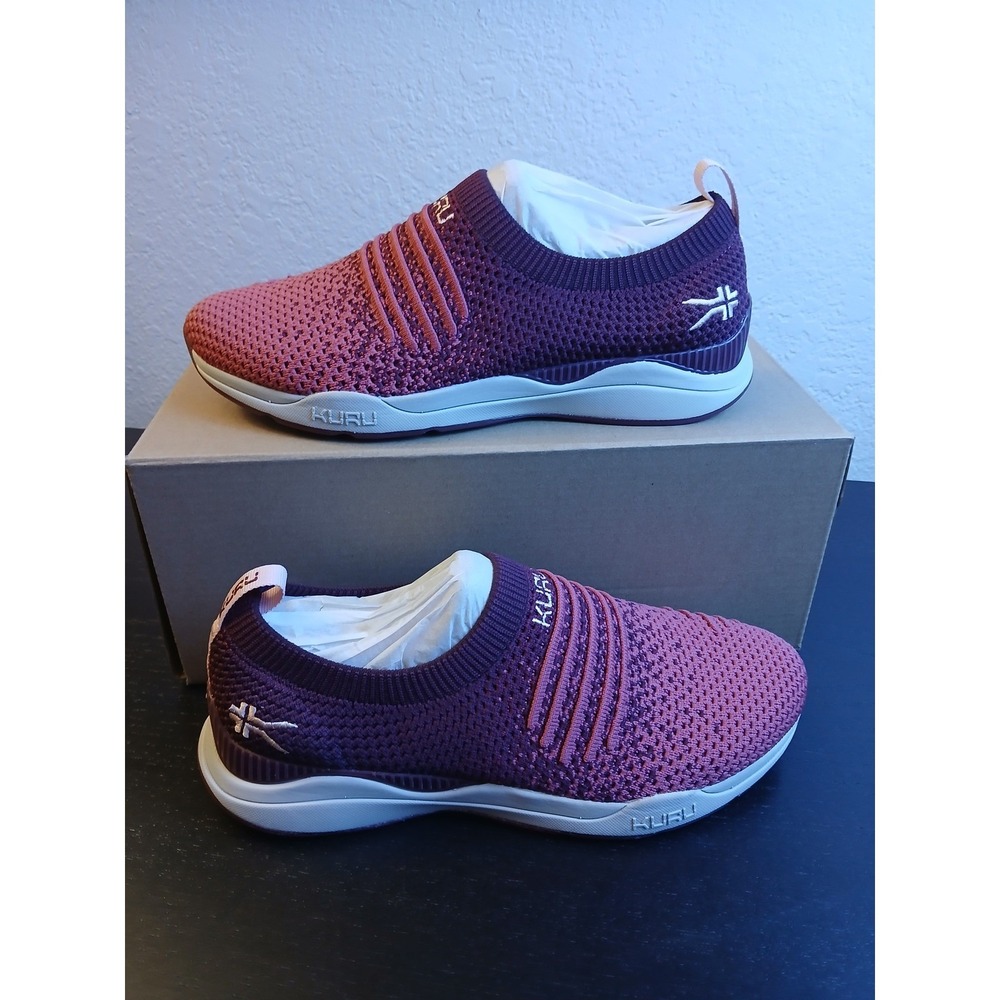 Kuru Stride Women Plum Rose Knit Slip on Orthopedic Walking Sneakers 5.5 NEW